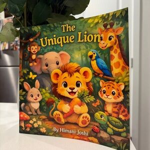 The Unique Lion - Children's Book (with activity sheet and crayons)